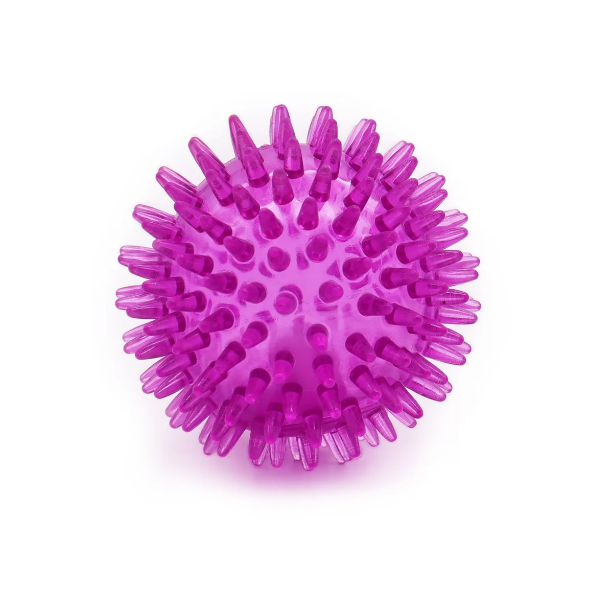 

Sakkrrua Dog Rubber Ball Toy, Pet Stress Relieving Sound Toy, Stress Relieving Ball Toy, Purple, 1 Pcs