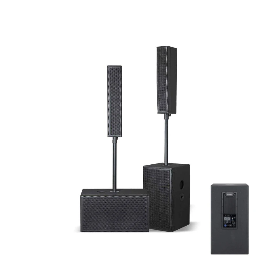 Xtuga PA 12 Inch Speaker Line Array Speakers Professional Powered Portable Active Power Column Speakers Sound System