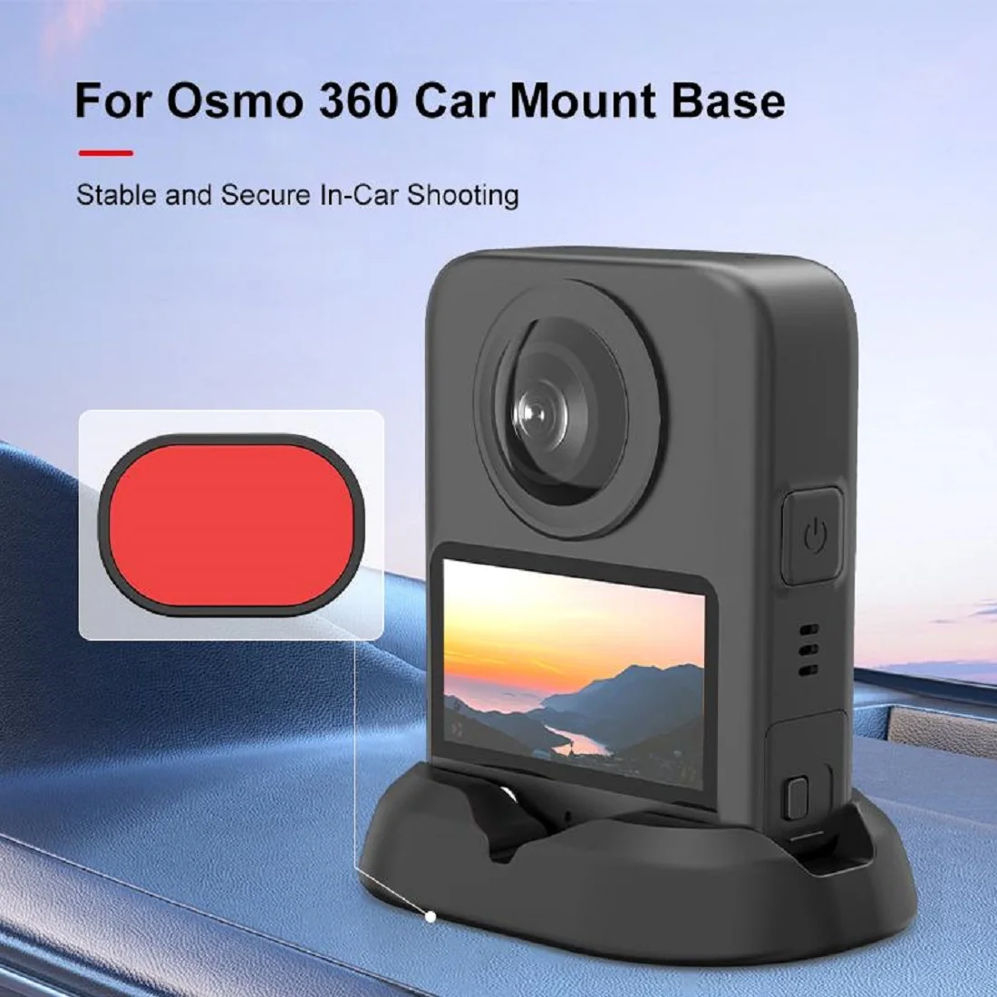 PULUZ Auto-Kunststoffständer für DJI Osmo 360 II / Osmo 360 Rutschfester Fester Desktop-Ständer Kamera-Zubehör