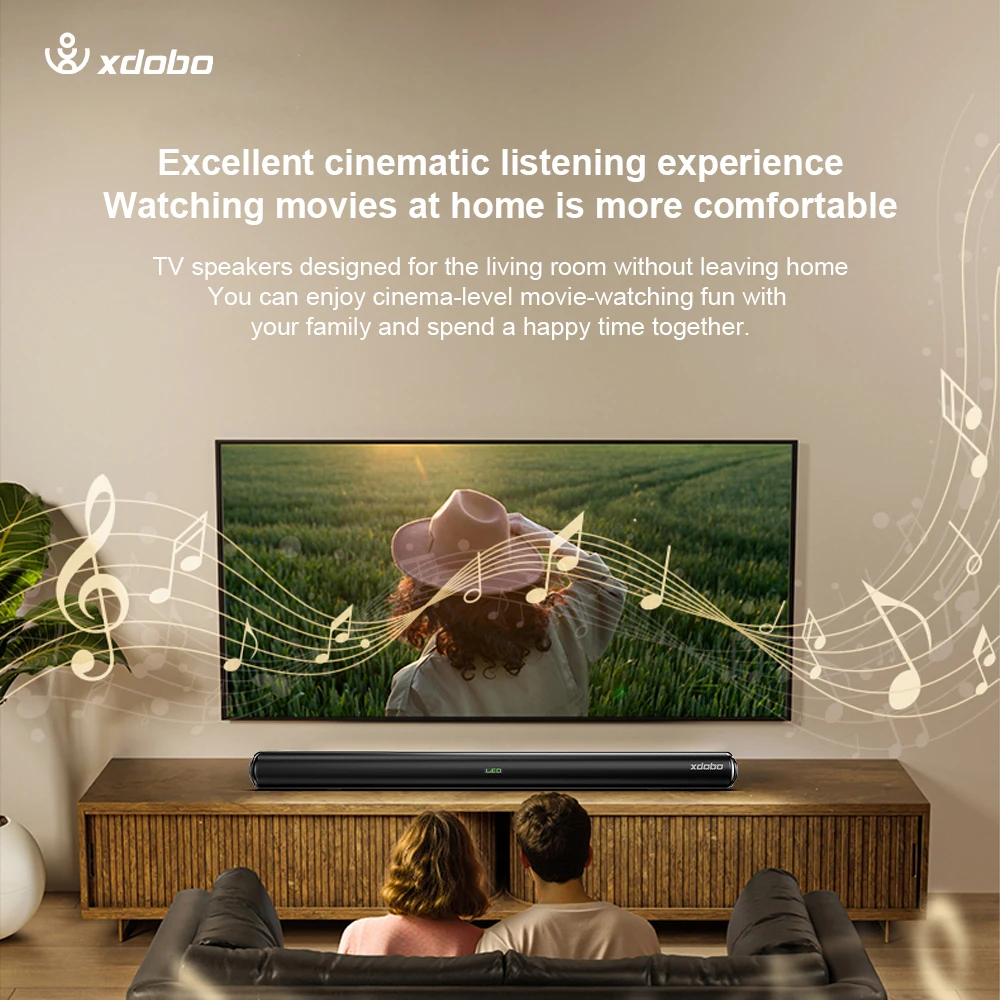 XDOBO Home 1978 II 80 واط تلفزيون عالي الطاقة سمّاعات بلوتوث المسرح المنزلي صدى جدار غرفة المعيشة الصوت أفرلورد نظام الصوت الجمهور
