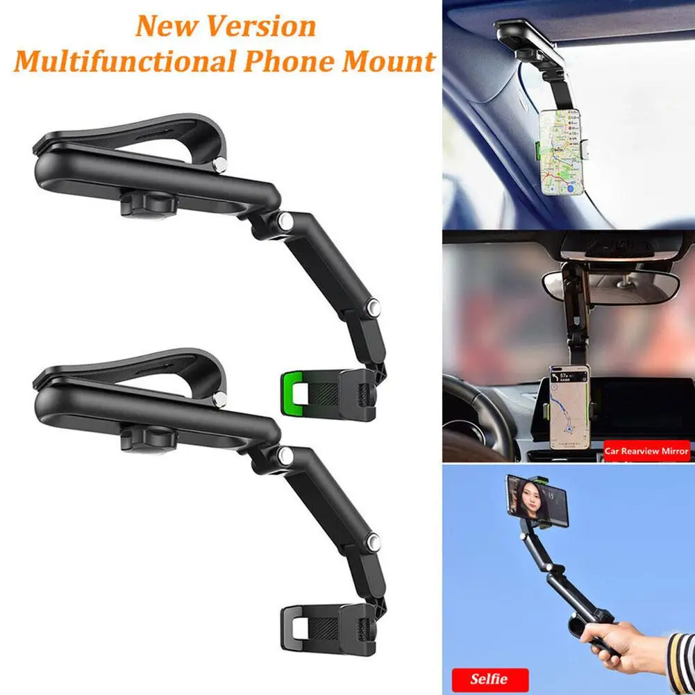 

Universal Multipurpose Car Mount Sun Visor Rear Seat Holder Shooting Car Phone Mount Kitchen Phone Car Car Interior Desktop T7E4