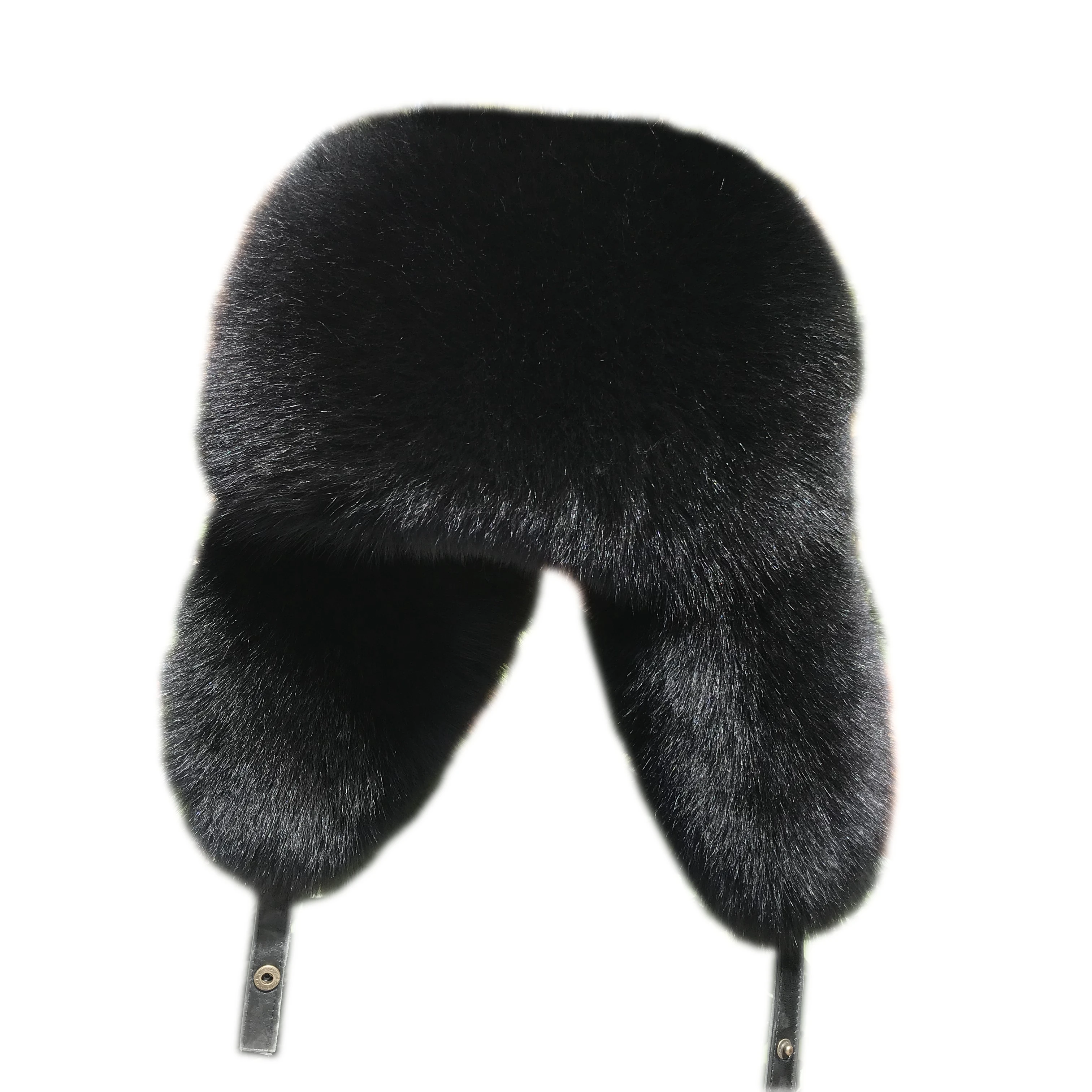 2024 Cap 100% Raccoon Hat Full Fur Fox Hat Men\'s Fur Ear Protetion Winter Thickened and Warm Russian Caps For Men