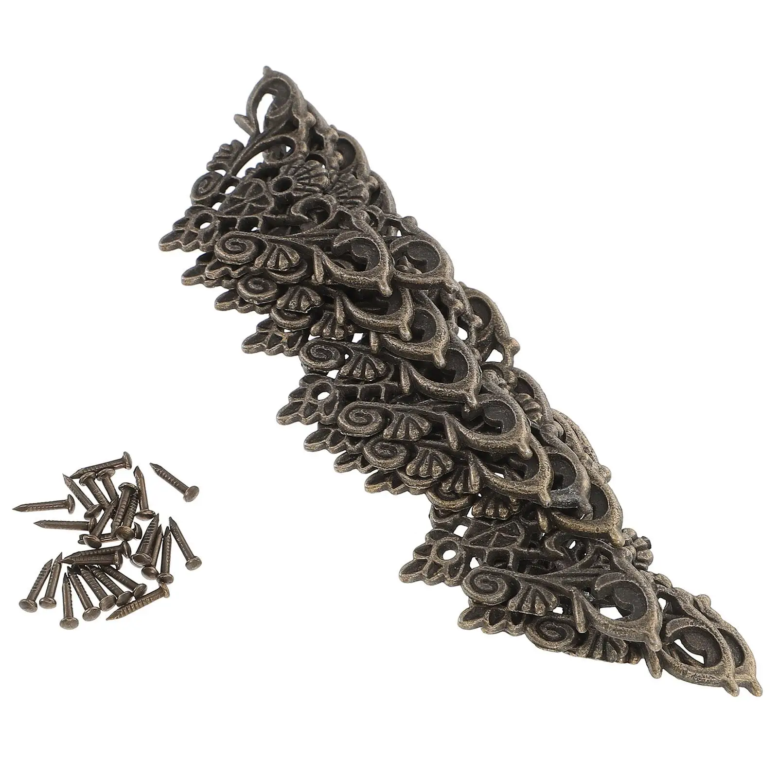 

12 Pcs Corner Protectors Retro Durable Notebook Album Scrapbooking Protector Corner Scrapbooking Decor Protective Hinges Small