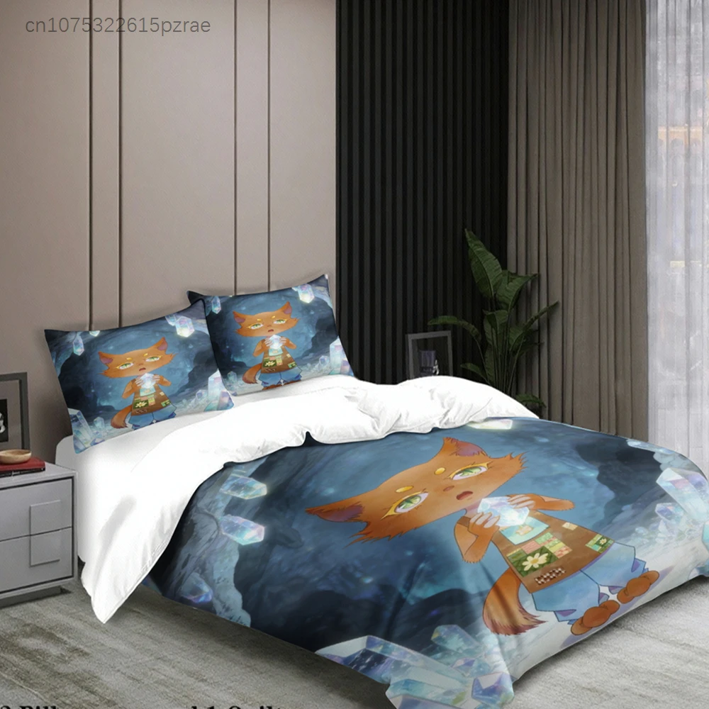 Softville Cozy Town Cute Fern The Quilt Fox Bedding Set With Duvet Cover & Pillowcase For Children's Bedroom Decor