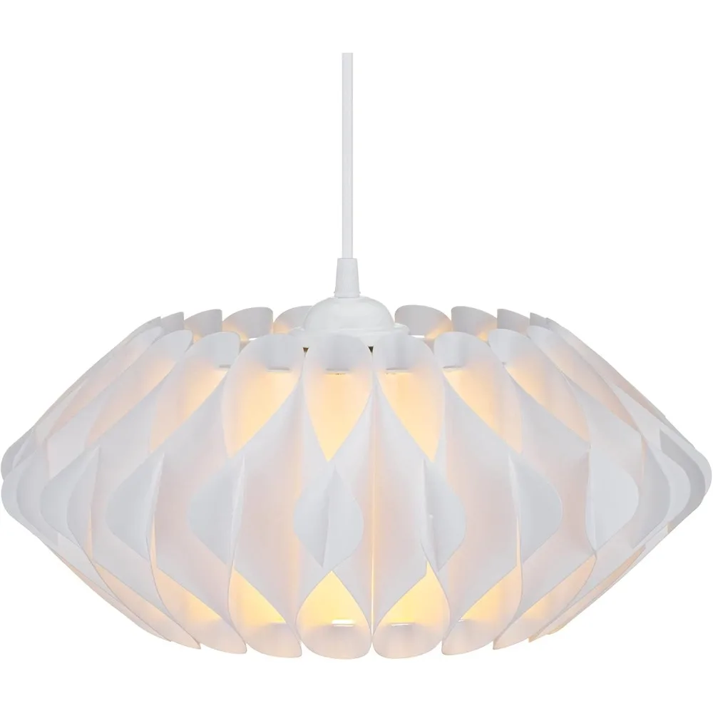 

puzzle lampshade - 10" diameter diy ceiling light lamp shade with 22 pieces - flat chandelier design for pendant lights - size