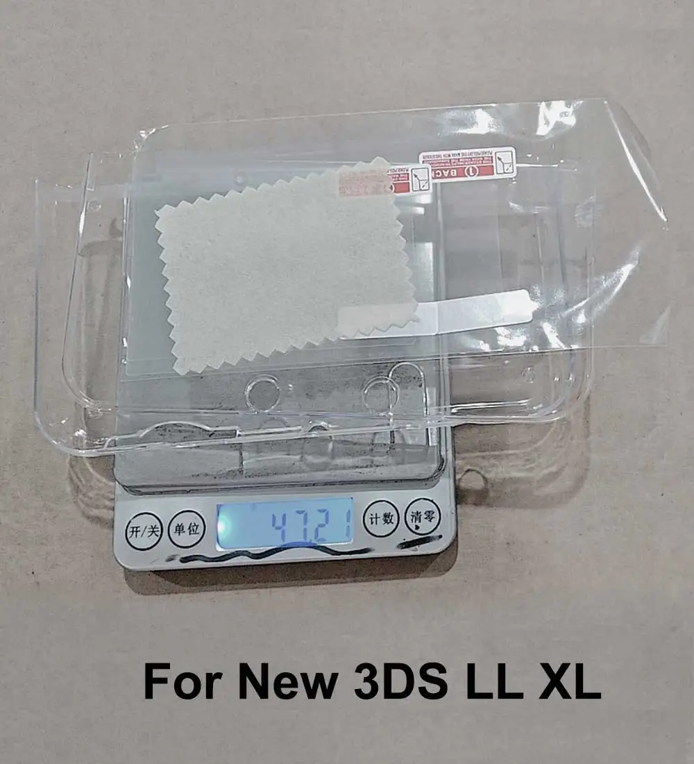 JCD Für Neue 2DS 3DS XL LL Klar Split Shell Transparente Schutzhülle Fall Bildschirm Film LCD Screen Protector – Detail 5
