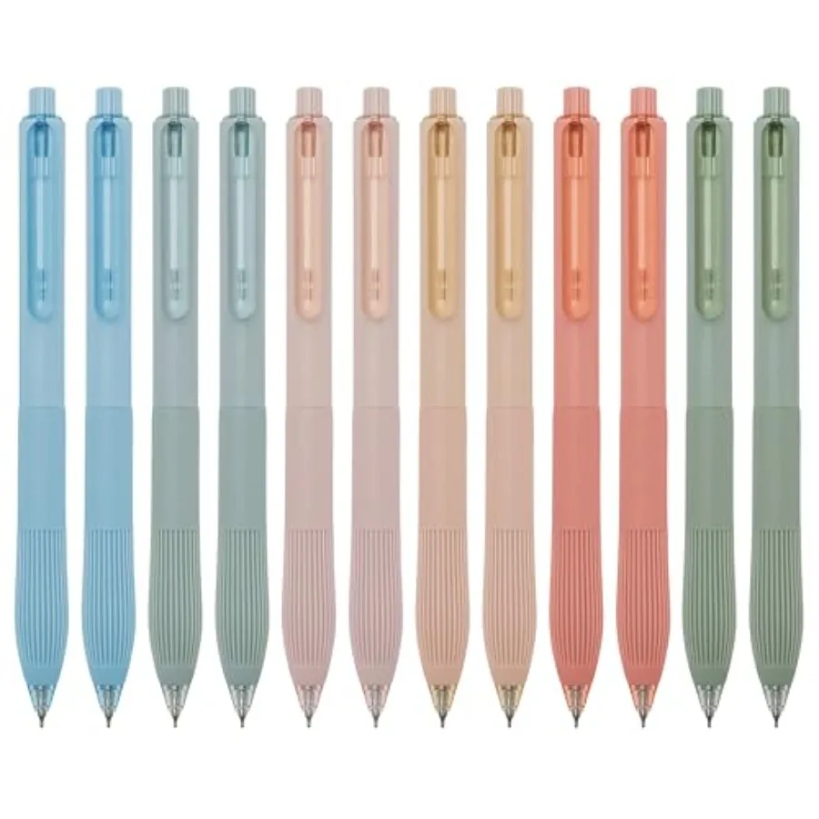 

Gel Pens Black Ink Pens for Office 0.5mm Fine Point Pens Smooth Writing Retractable Work Pen Macaron 12 pcs