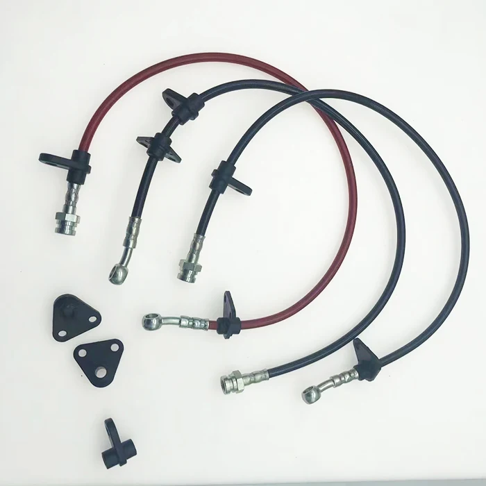 Premium PTFE Brake Hose for Cars and Motorcycles - Stainless Steel Wire Braided for Safety and Durability
