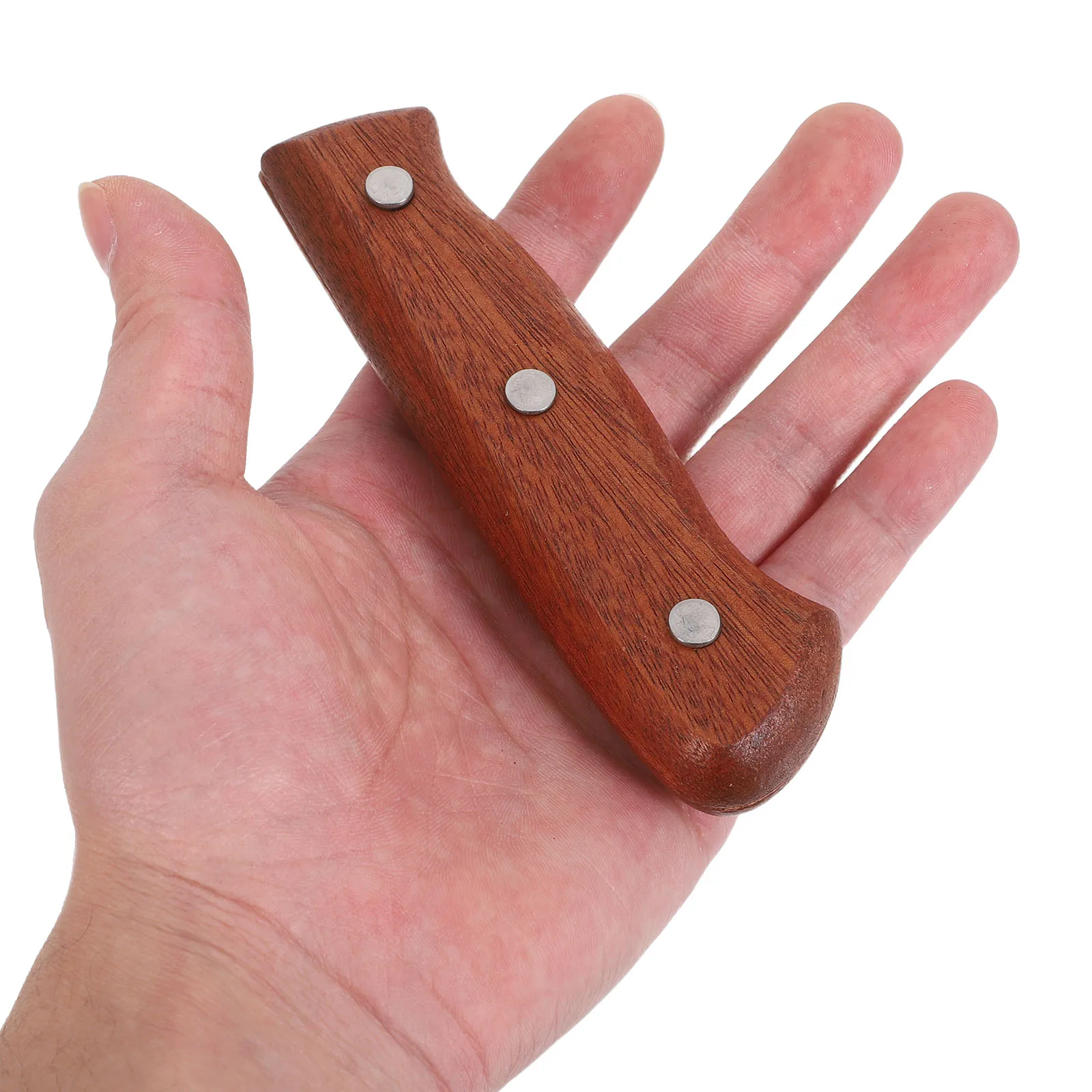 

Knife Cutter Handles Wooden Non-Slip Handle For Kitchen Knife Replacement With Mounting Rivets Ergonomic Grip Cutter Repair