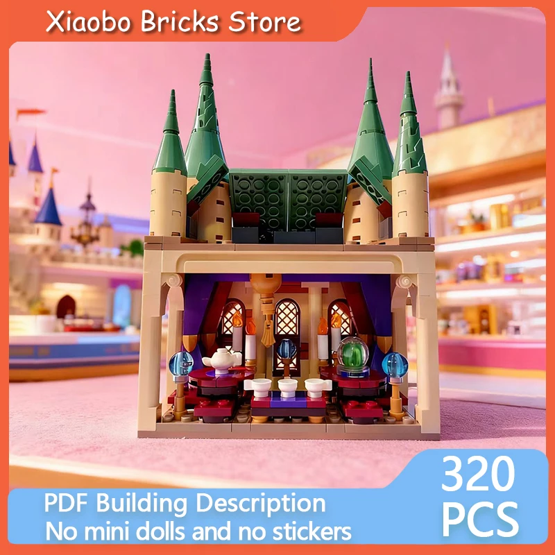 

Волшебная модель фильма MOC, строительные кирпичи, класс в замке, модульные технологии, подарки, праздник, сборка, детские игрушки, костюм