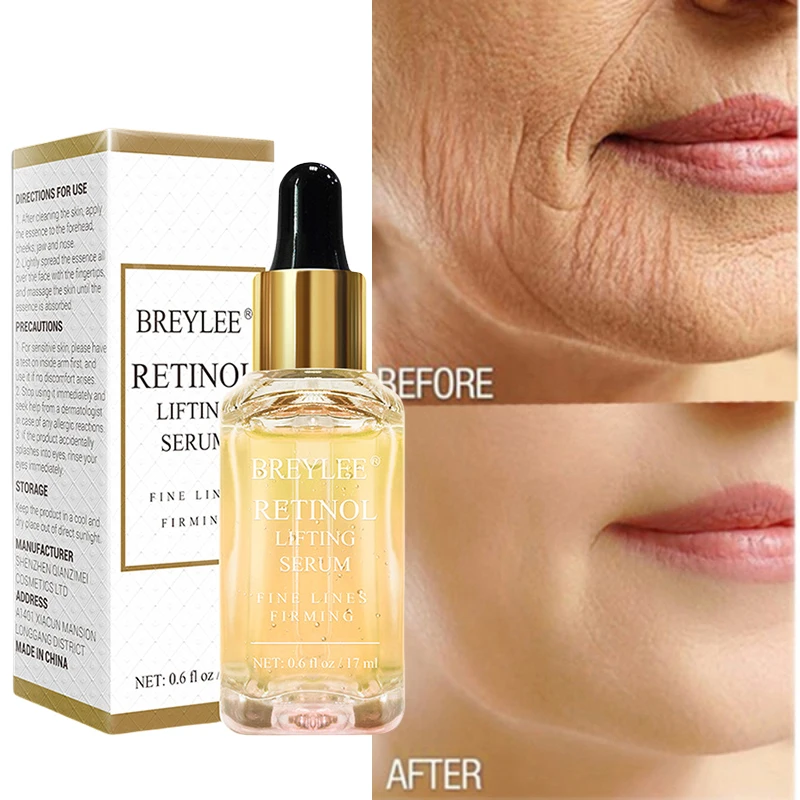 

100% Natural Retinol Facial Serum Anti Wrinkle Aging Reduce Fine Lines Rejuvenating Face Lifting Moisturizing Korean Cosmetics