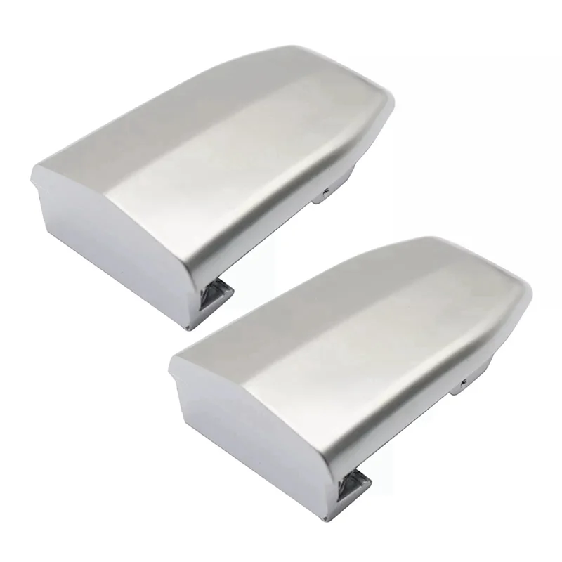 WAP01 NEW-2X Front Door Handle Lock Cylinder Cover Silver For Cadillac Escalade 2015-2018 13596115