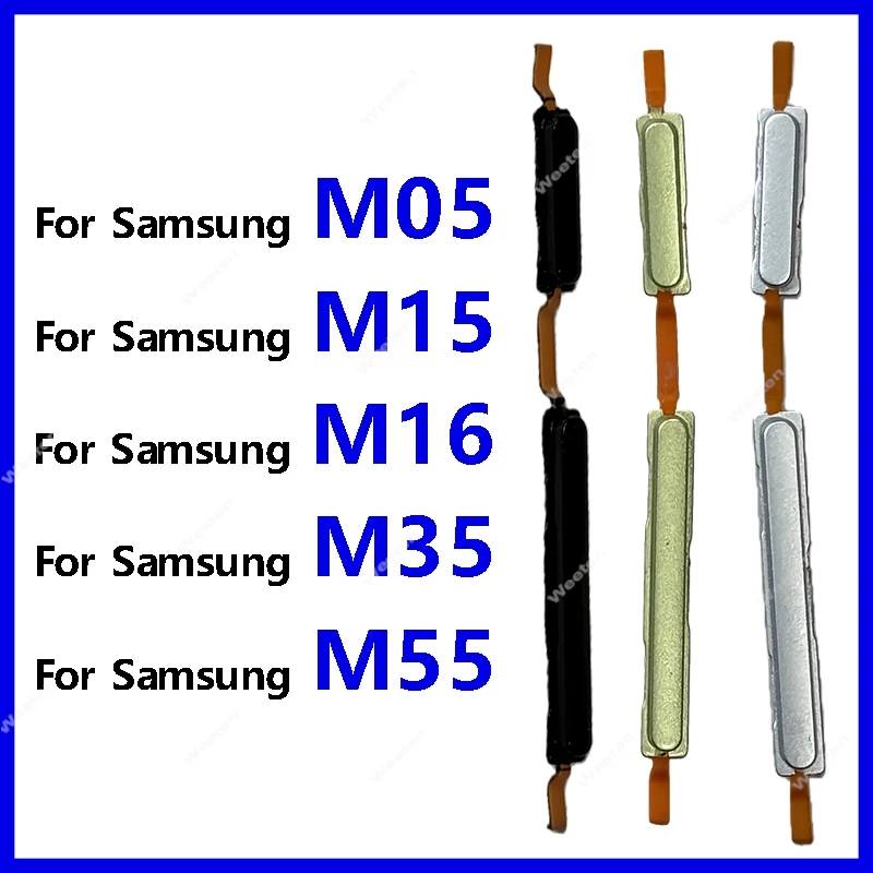 

For Samsung Galaxy M05 M15 M16 M35 M55 SM-MO55F M156B M356B/DS M556B M166P power & volume Side keypads Adjust the volume Button