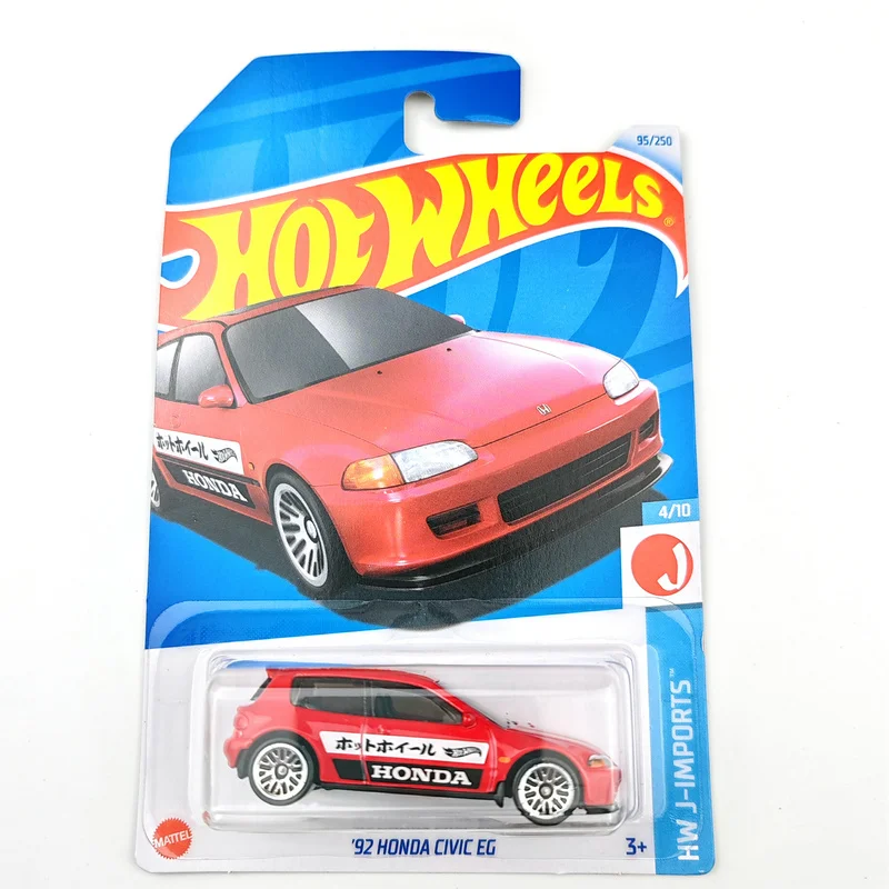 2024-95 Hot Wheels Cars 92 HONDA CIVIC EG 1/64 Metal Die-cast Model Cars Toy Vehicles