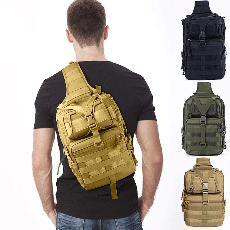 Militar caminhadas trekking mochila molle esportes escalada saco de ombro tático acampamento caça daypack ao ar livre cinto mochila