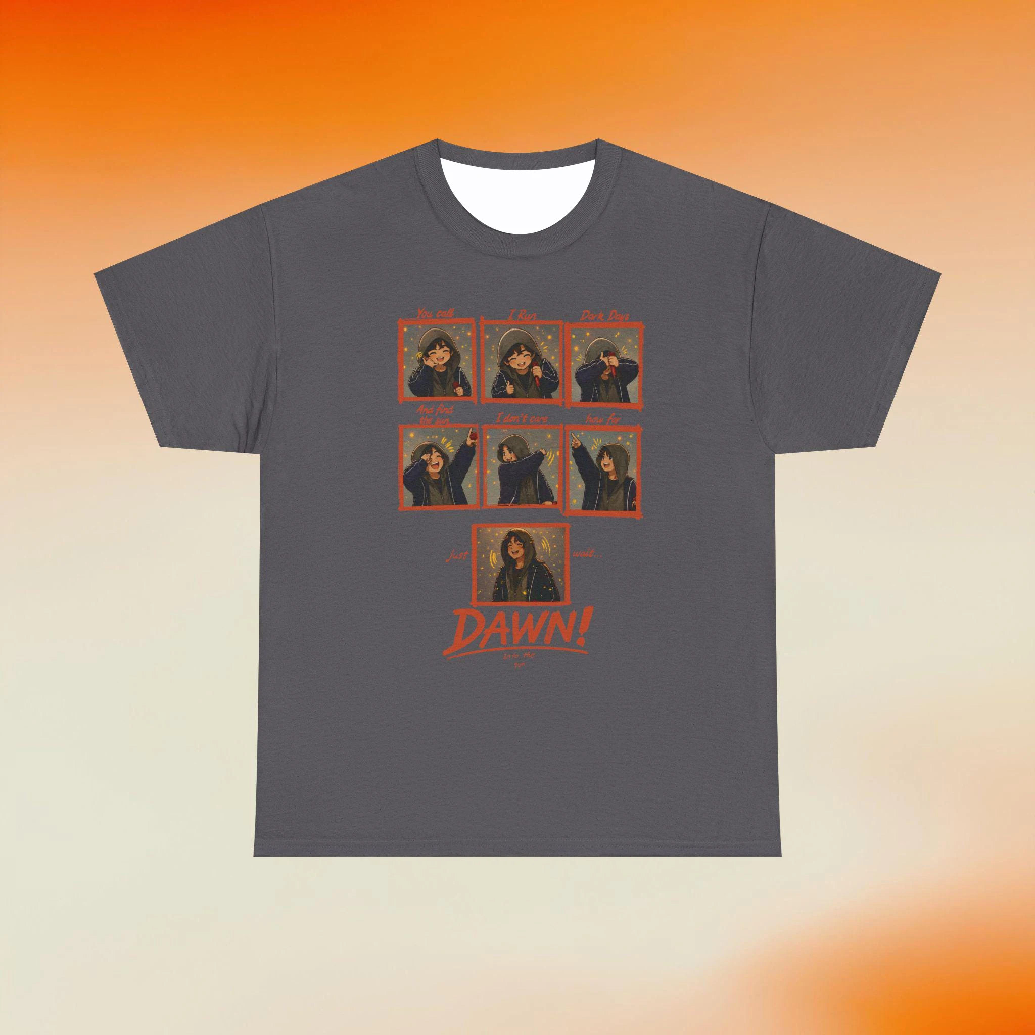 Koreanische Popkultur-inspirierte Sun Graphic Tee Fan-T-Shirts, einzigartiges Geschenk für K-Pop-Fans, lässiges Streetwear-T-Shirt – Detail 10