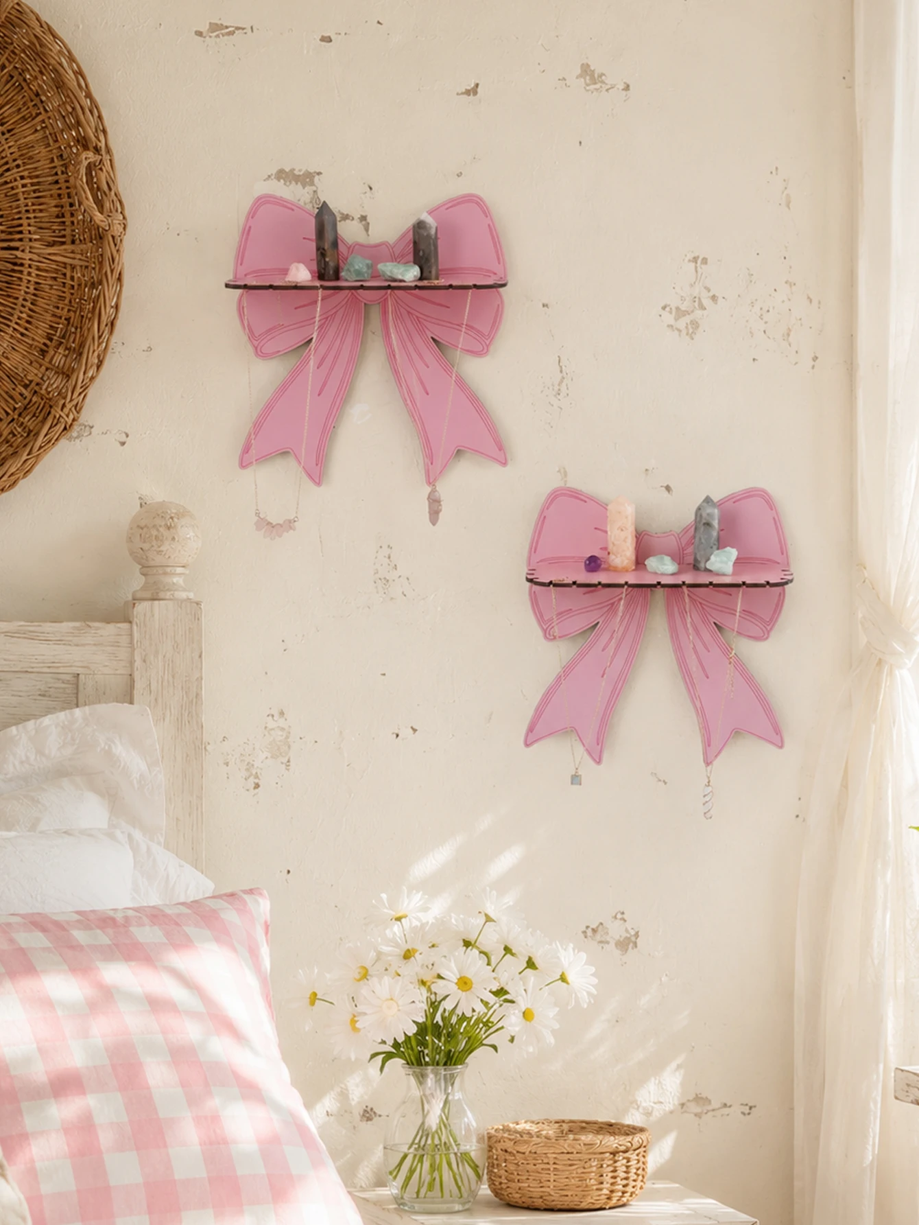 Niedliches Kirschförmiges Wandregal Holz-Aufbewahrungsorganizer Schwebende Regale Kreative Boho-Heimdekoration für Wohnzimmer Schlafzimmer & Kinderzimmer – Detail 25