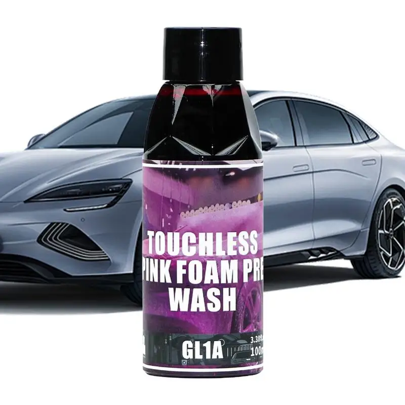 Car Foam Soap Pink Deep Cleaning Foaming Cleaner Shampoo Car Detailing And Cleaning Detergent Soap For Cars Trucks Motorcycles