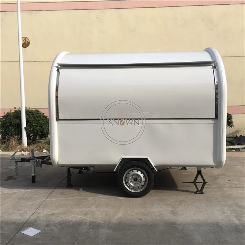 280 см уличный мобильный прицеп для фаст-фуда, тележка для хот-догов, грузовик-фургон на продажу