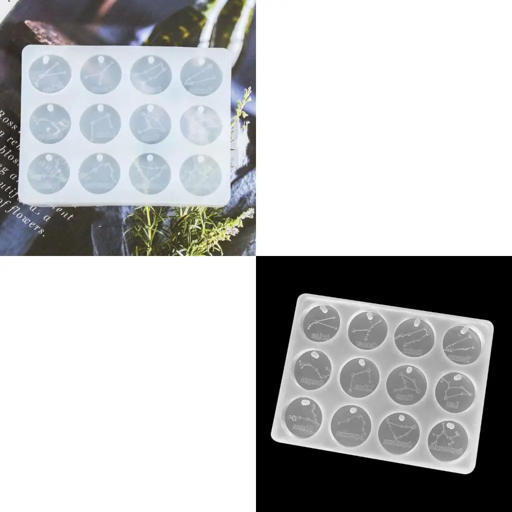  Silicone Mold for DIY Keychain Necklace Charms Epoxy Resin Jewellery Making