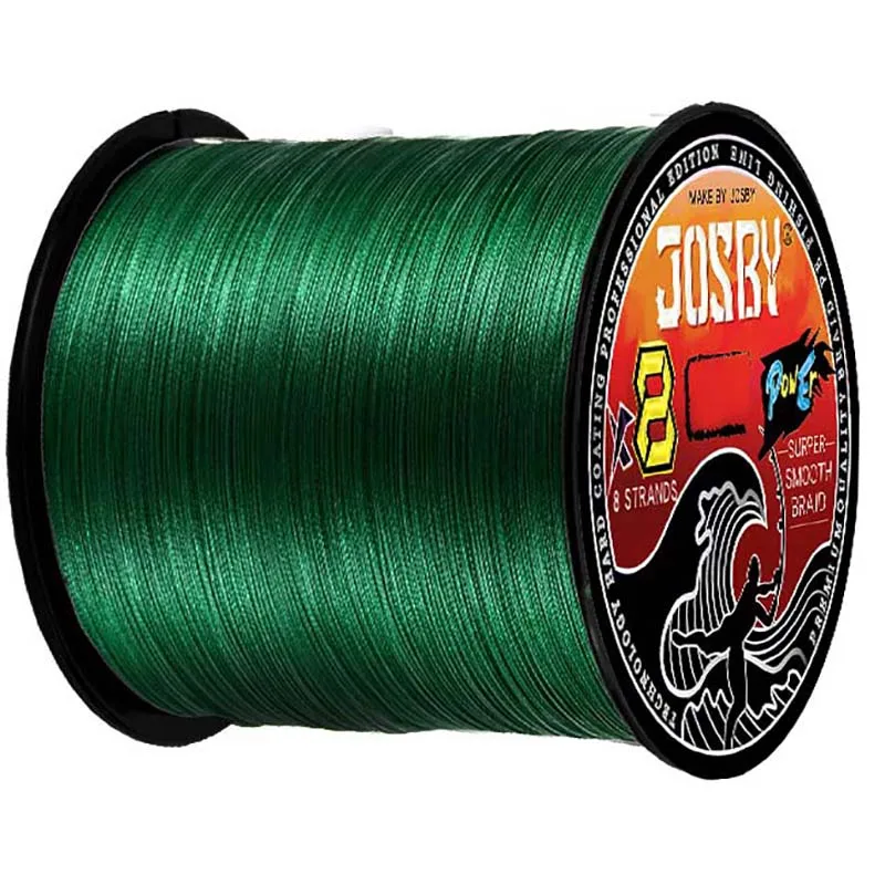 JOSBY 8 Strands Braided Fishing Line 10-90LB 300M 500M 4 BRAID Fly Multifilament Line Carp Cord  Saltwater Weave Pesca