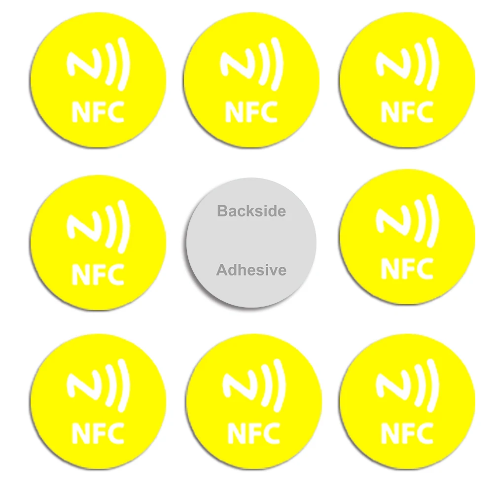 Programmable NFC Tag NTAG215 13.56MHz Universal Smart Devices NFC Chip Sticker 504 Bytes Personal Automation TagMo PVC Coin Tags