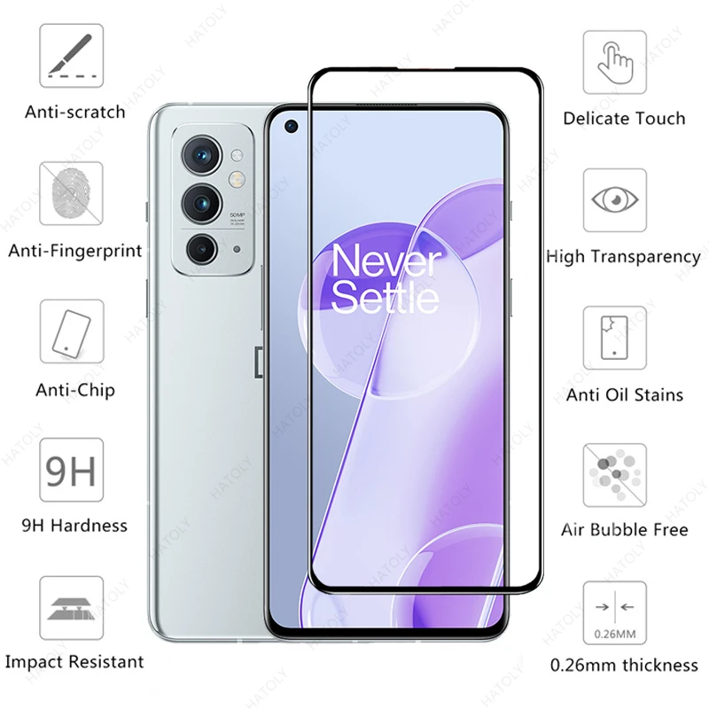 For OnePlus 9RT Glass Tempered Glass for 9RT 9 9R 8T Nord 2 5G CE N200 N10 5G N100 Screen Protector Camera Len Film