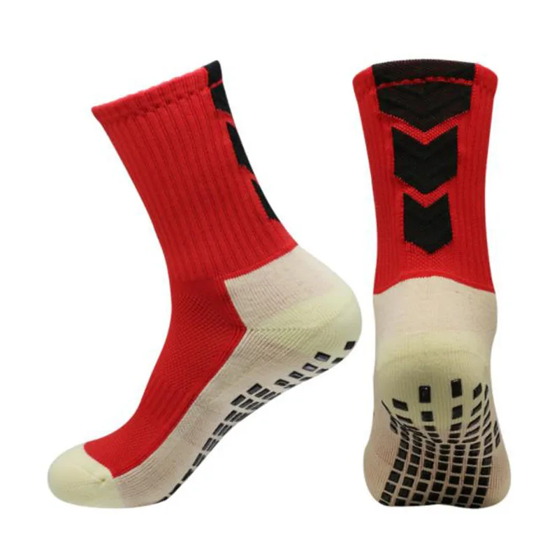 2024 New Men's Soccer Socks Anti Slip Non Slip Grip Pads for Football Basketball Sports Grip Socks