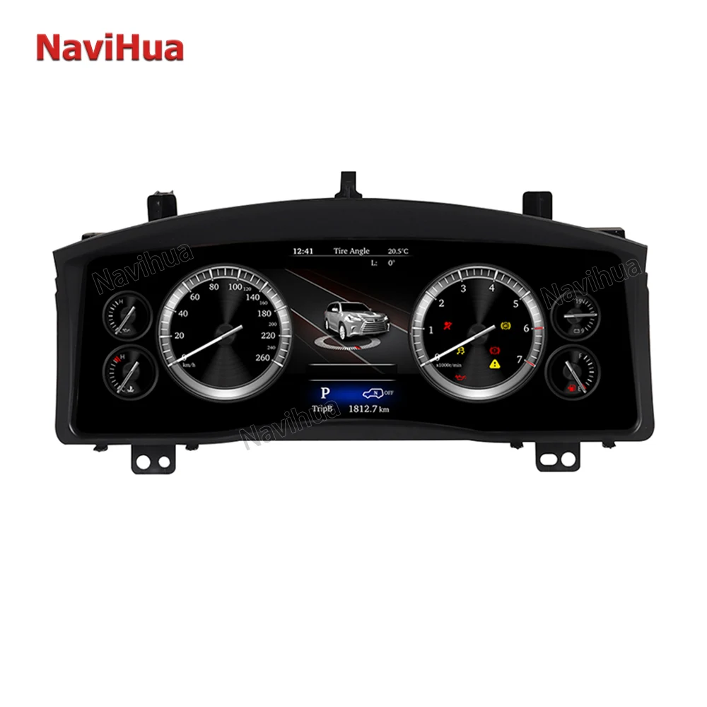 

12.3" LCD Screen For Toyota Land Cruiser LC200 Car Digital Cluster Automotive Virtual Cockpit Automotive Dashboard Speedometer