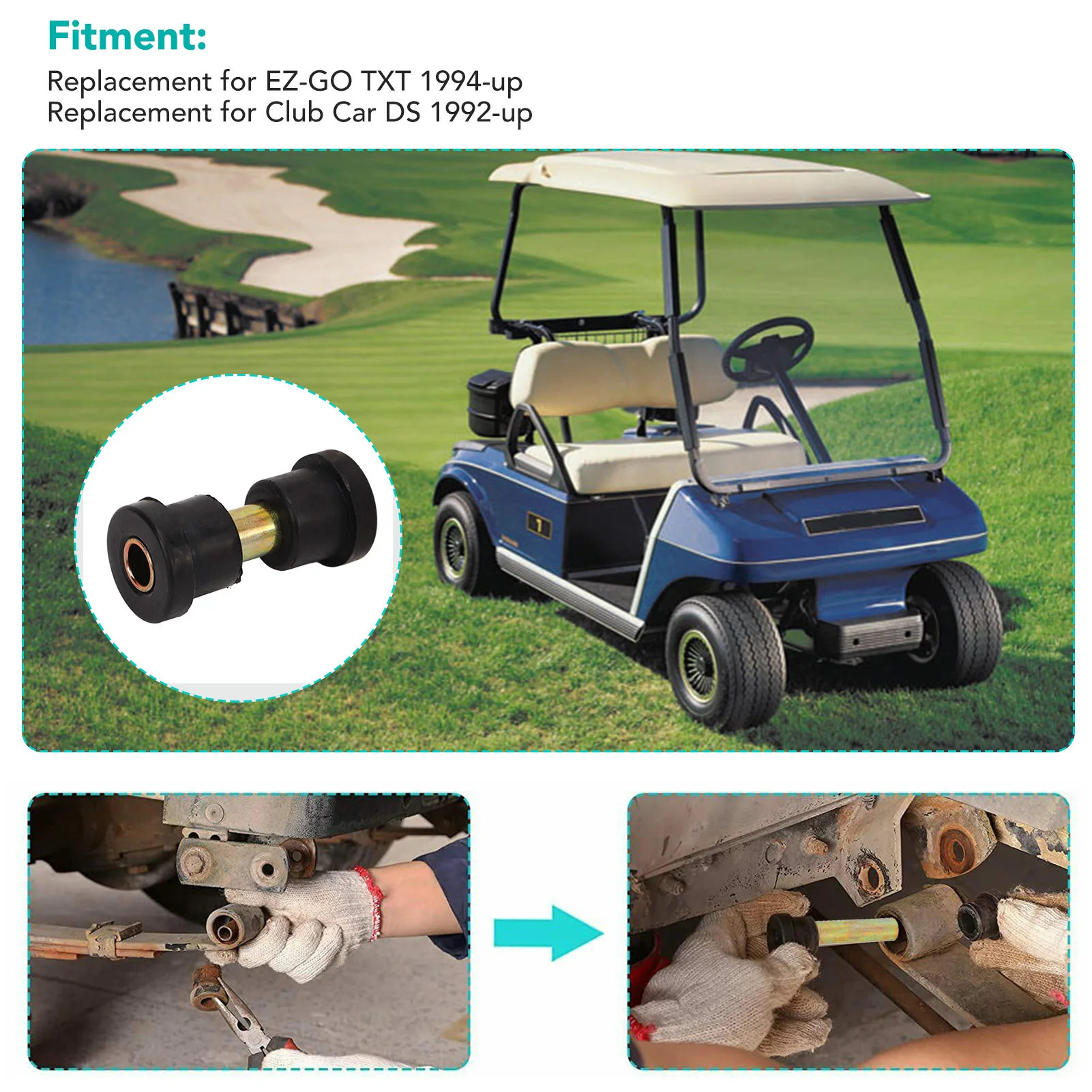 تعليق ورقة الربيع جلبة كم ورقة الربيع جلبة عدة 1012303 الخلفية تعليق كم مجموعة استبدال ل EZ-GO TXT #4