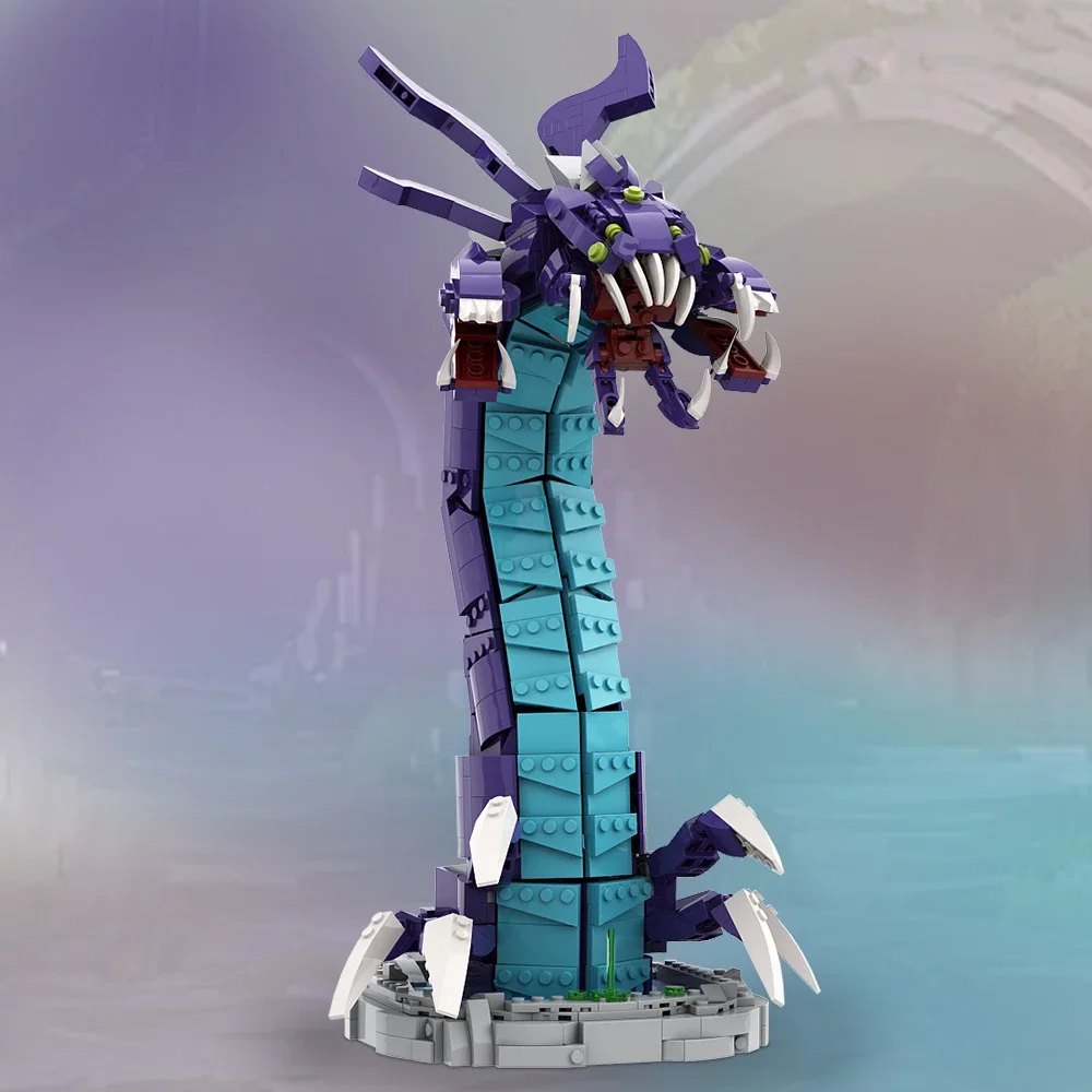 Gobricks MOC Game Barons Nashs Soul Verslindende Zee Worm Monster Bouwsteen Set Tekens Draken Speelgoed Voor Kinderen Verjaardagscadeau
