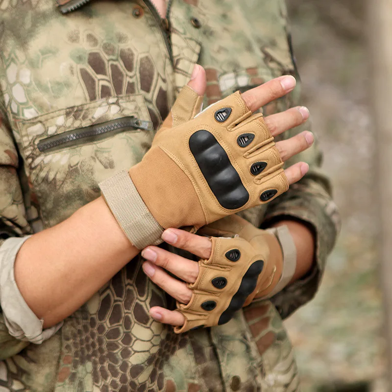 Guantes de nudillos duros para motocicleta para hombres y mujeres, guantes de entrenamiento deportivo de ciclismo de montaña, antideslizantes,