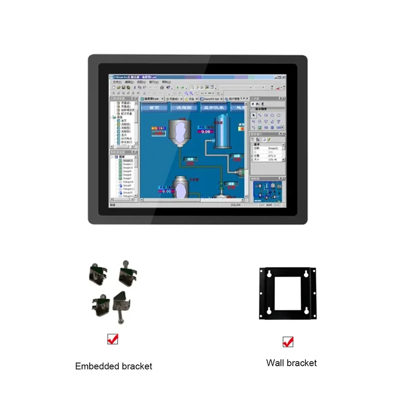 10,4-calowy przemysłowy minikomputer Tablet PC Panel Core i3 All-in-one z pojemnościowym ekranem dotykowym WiFi dla Win10 Pro 1024x768