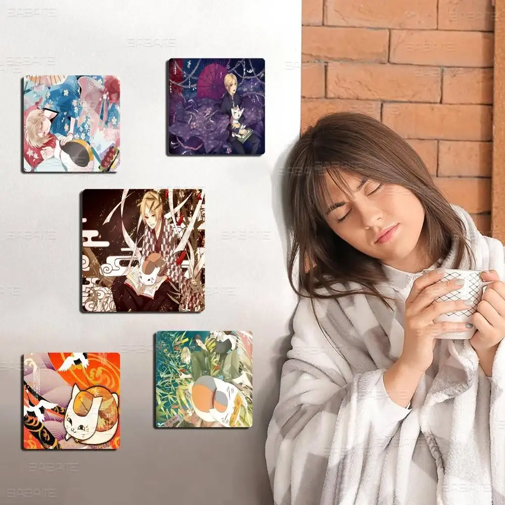Natsumes Book Nyanko Sensei Personalized Fridge Magnets Magnetic Refrigerator Memorial Gifts for Kitchen Office Locker Home Deco