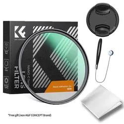 K&F Concept 1/2 1/4 1/8 Black Mist Diffusion Lens Filter 67 72 77 82 mm Blcak Mist Filtro 49mm 52mm 58mm 62mm 67mm 77mm 82mm