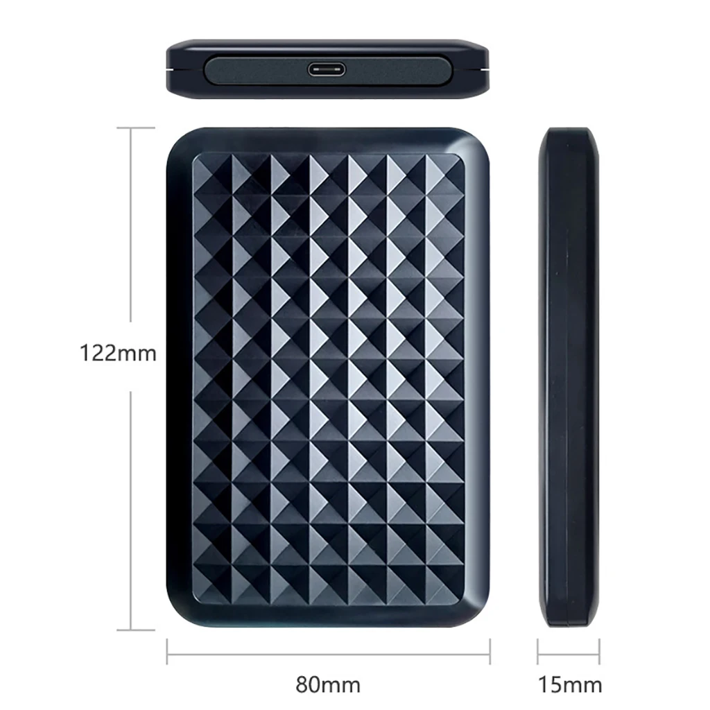 Type-c 2.5inch High Speed SATA Mobile Hard Drive HDD Enclosure USB3.1 5Gbps for 2.5 SATA Serial Port SSD HDD Case for PC Desktop