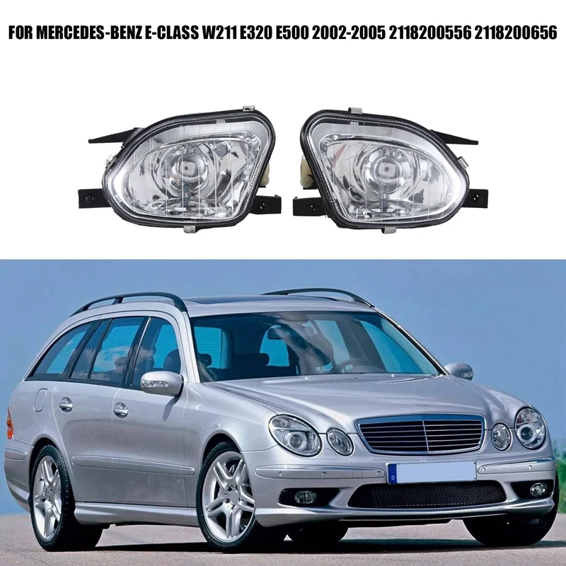 

Front Bar Fog Light Anti-Fog Light Automobile For Mercedes-Benz E-Class W211 E320 E500 2002-2005 2118200556 2118200656