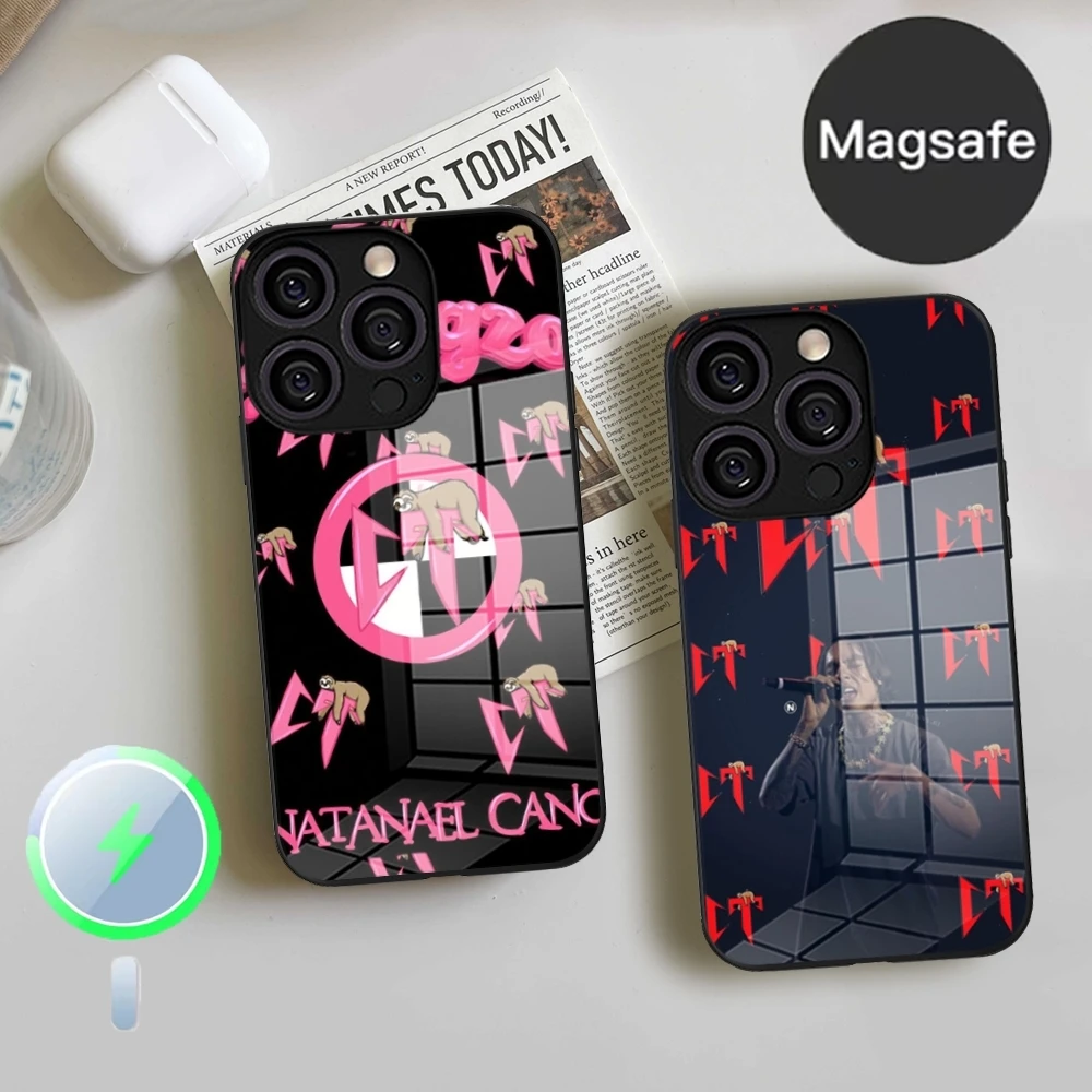 2025 Design Rap Natanaels Cano DIY Phone Case Tempered Glass For IPhone 16 15 14 13 12 11 Pro MAX Iphone Magnetic Charging Cover