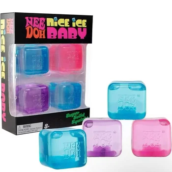 Schylling Needoh Nice Cube Sensory Toys Stress Relieving Blocks Pinching Relieving Puzzle Solving Venting Children Souvenir