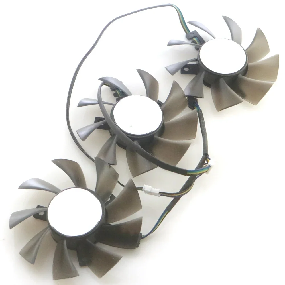 3pcs/Lot FD8015H12S 75mm 12V 0.32AMP 4Pin For AMD Radeon VII Graphics Card Cooler Cooling Fan