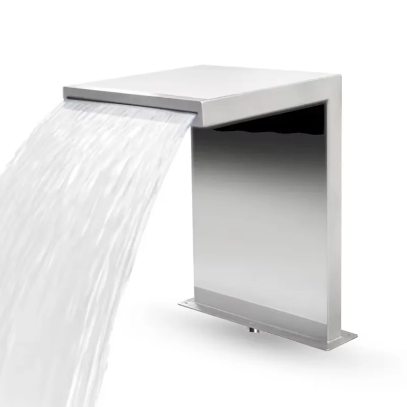 

STLF Pool Waterfall Fountain Stainless Steel Water Descent for Ground Pools Garden Outdoor Waterfall Sheer Descent Pond Water Fe