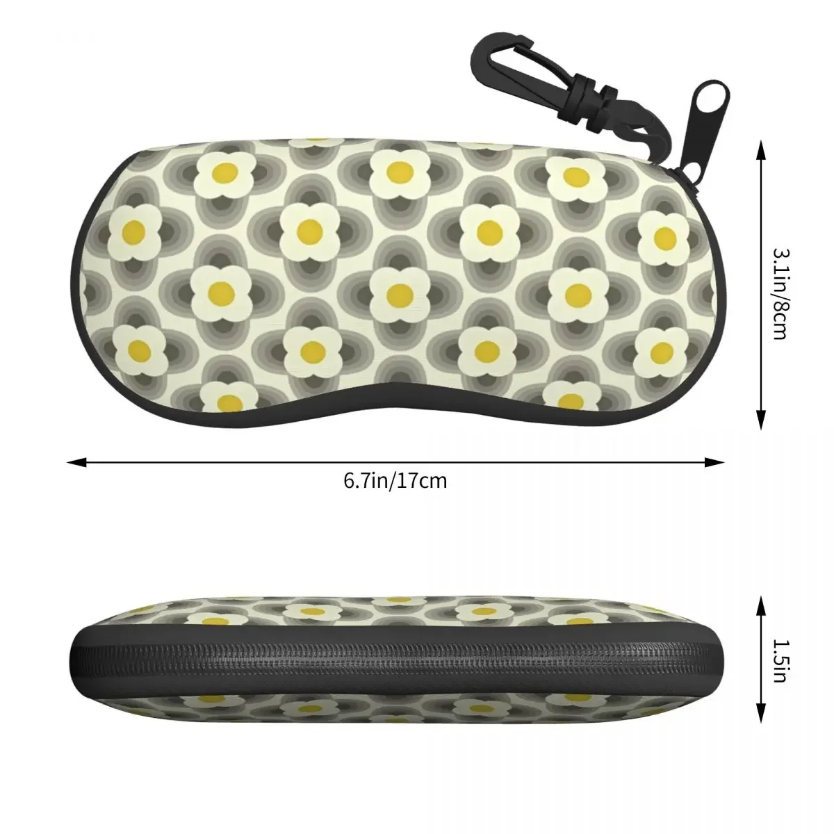 Custom Abstract Flowers Scandinavian Shell Glasses Case Fashion Geometric Orla Kiely Eyeglasses Case Sunglasses Protector Box