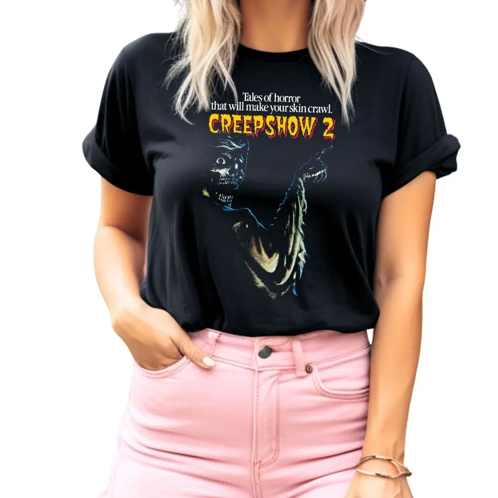 Camiseta de la serie creephow 2, camisa de terror, color negro, S-3XL