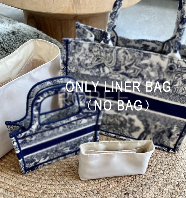 For Dior Book tote lined sleeve tote organizing storage inner support bag middle bag for women AliExpress