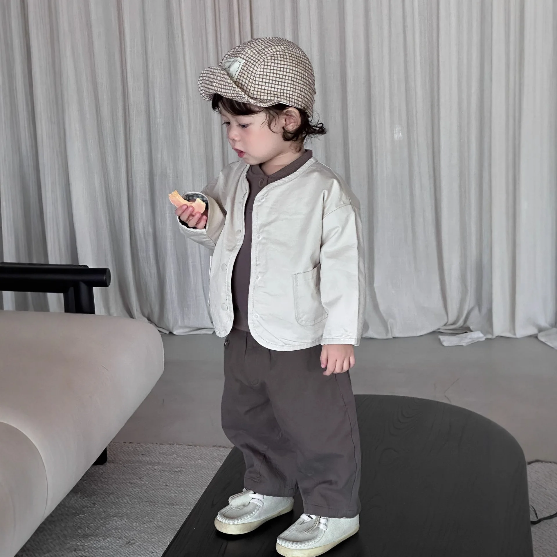 

​​2025 Fall Korean Style Kids Outfit Boys sweatshirts Jacket Pants Set Baby Clothes Unisex 0 to 4 years New Arrival