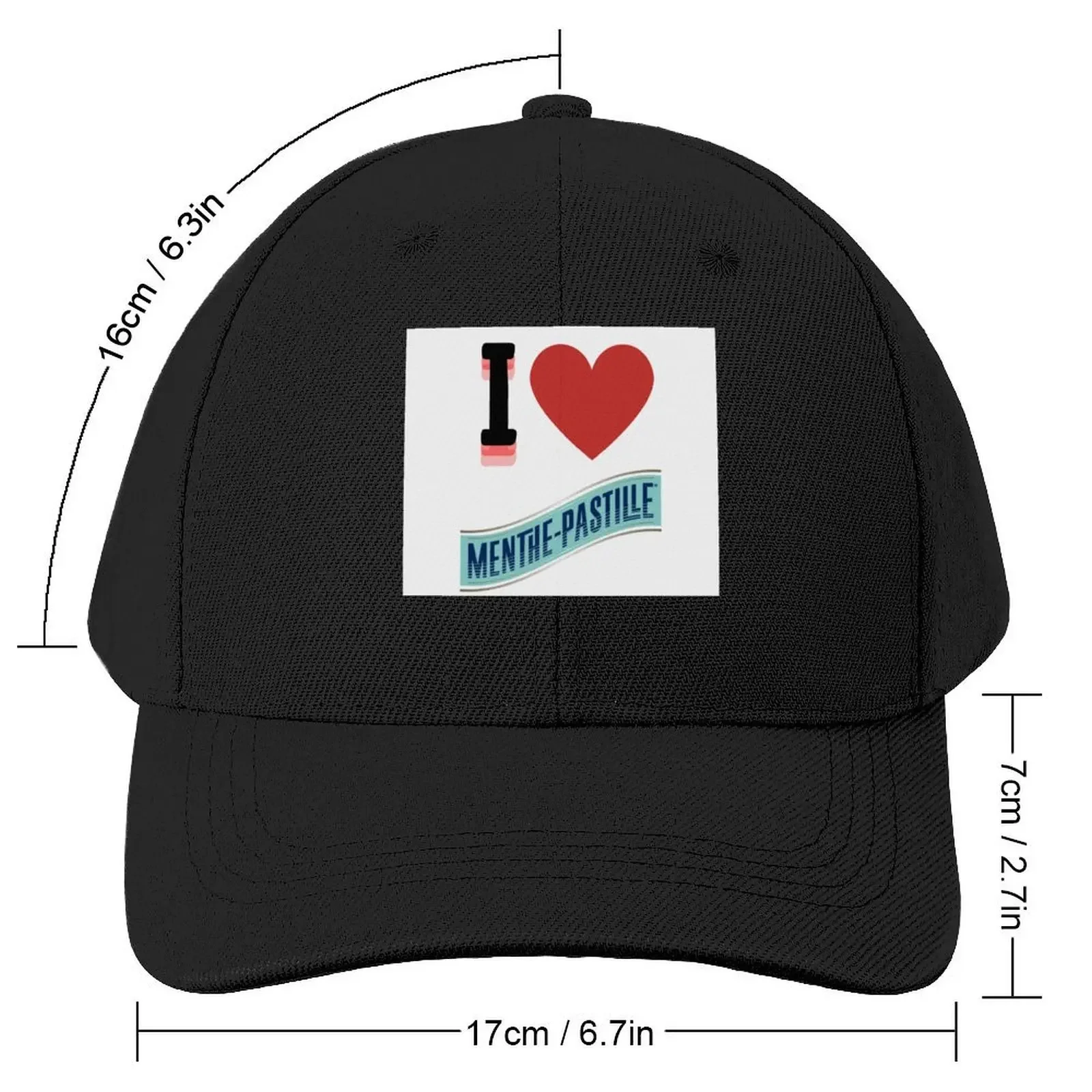 I Love Mint-Pastille Baseball Cap Luxury man cap Golf Wear western Hat Streetwear Men's Baseball Women's