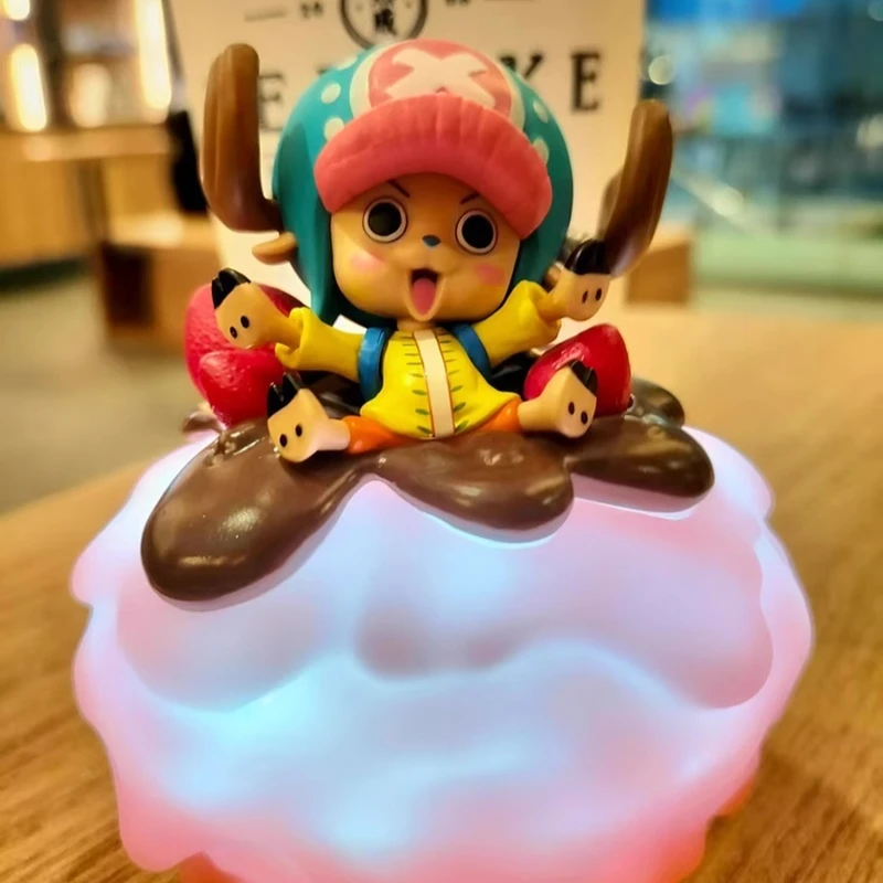One Piece Tony Tony Chopper Nachtlicht Blind Box Leuchtende trendige Figur Ornament Glow In The Dark Sammlerstück Geschenk Anime Dekor