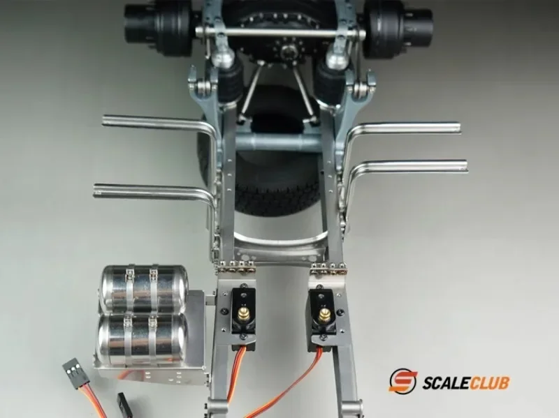 Model Tiangong 1/14 głowica błotna przyczepy z blokadą mechanizmu różnicowego, serwosiedzisko, miejsce pionowe 2 w 1