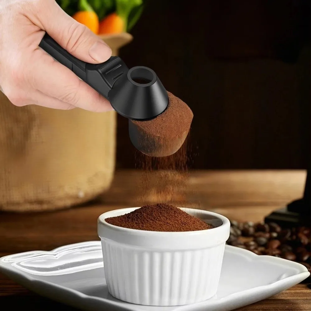 Creative Adjustable Slide Coffee Scoop 2-in-1 Function Portable Protein Powder Spoon Leakproof Measuring Spoon Travel