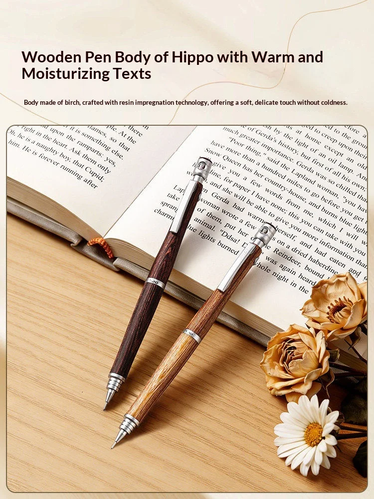 PILOT S20 Professional Graphic Mechanical Pencil,Hippopotamus Wood Barrel,0.5mm Precision Lead for Technical Drawing For Artists